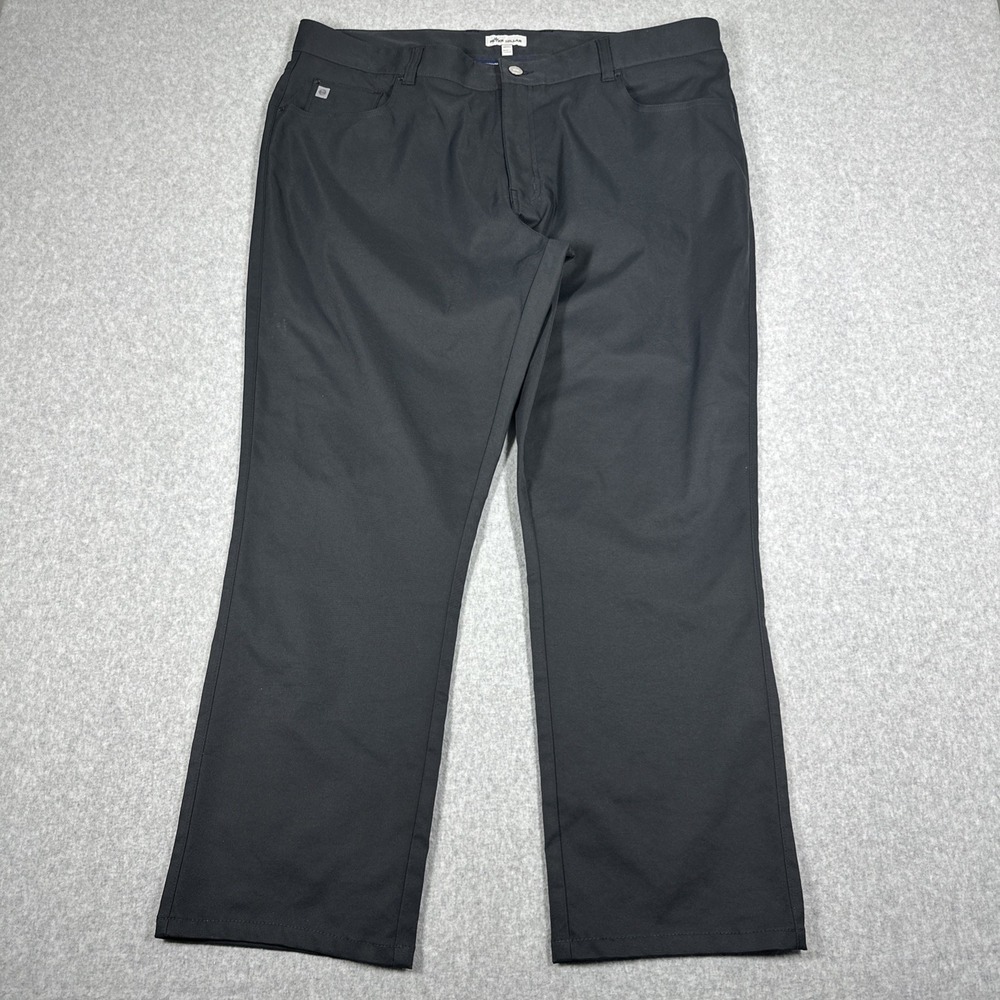 Peter Millar Eb66 Performance Golf Pants Men's Size 40x32(40x29) Black Stretch